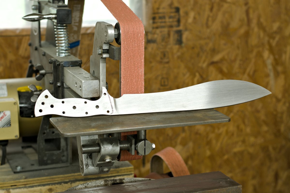 Work-in-progress recurve machete